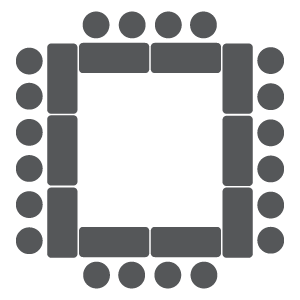 hollow square layout example